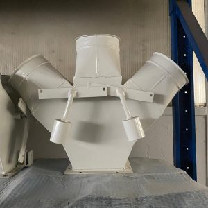 Deviatore a 3 vie Ø150 mm.